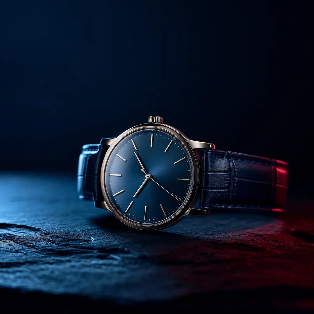 A luxury wristwatch on a dark surface, symbolizing a long readiness window