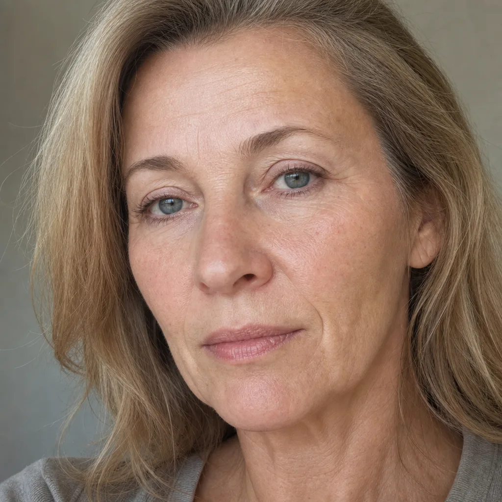 Menopausal skin that looks thinner and less firm
